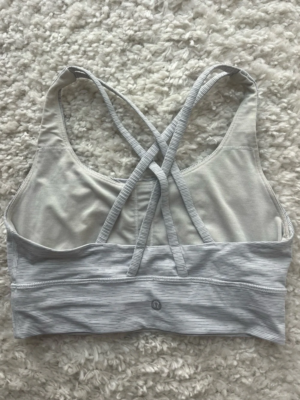 Lululemon Energy Grey Long Line Sports Bra
